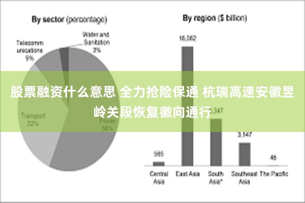 股票融资什么意思 全力抢险保通 杭瑞高速安徽昱岭关段恢复徽向通行