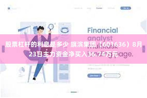 股票杠杆的利息是多少 旗滨集团（601636）8月23日主力资金净买入36.74万元